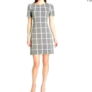 NWT Women's Tommy Hilfiger Plaid Window Pane Sheath Dress size 10